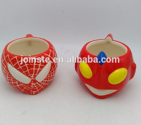 Cute figures ironman ceramic mug with handle