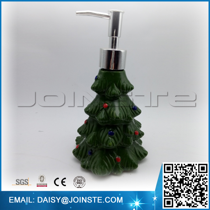 Christmas Tree lotion bottle with logo