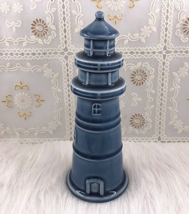 Glazed porcelain light pharos sea decorations ,ceramic light house decorations