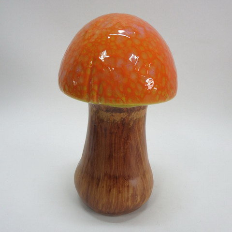 Mushroom Garden Statue – Red Mystic Forest Mushroom Statue – Garden Statue