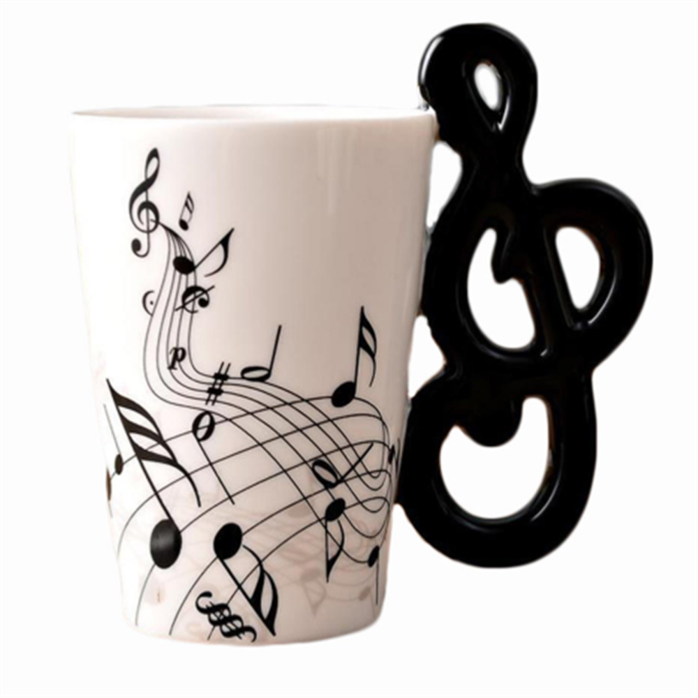 Ceramic Hand Musical Shank Mugs Music Score Cups  Coffee Cup