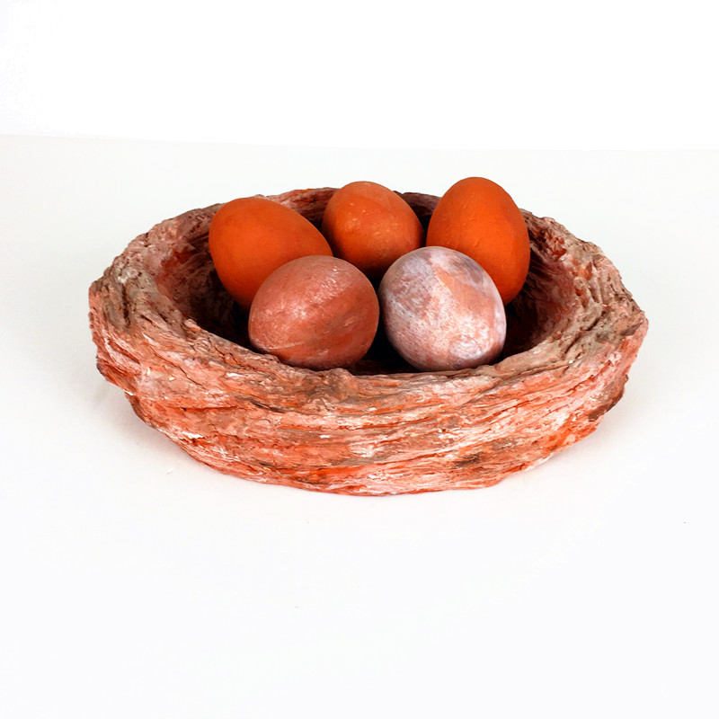 Terracotta Bird Nest with Eggs,ceramic bird nest,Clay Bird nest