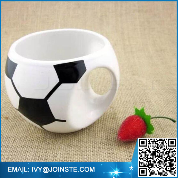 Creative soccer mug ceramic soccer shaped coffee mug milk mug