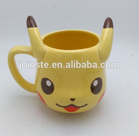 Customized cute pikachu ceramic coffee mug