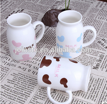 Customized logo promotion gift ceramic milk cup wholesale