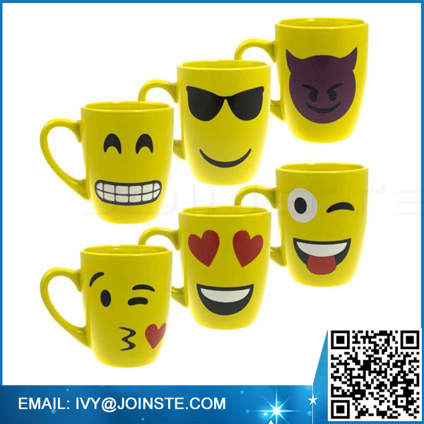 large coffee mug ceramic 500ml emoji coffee mug