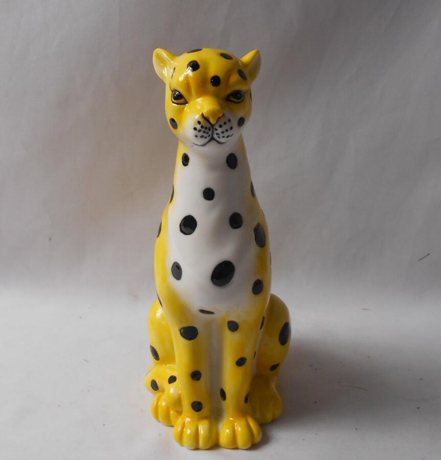 ceramic home decor, ceramic leopard home decoration,custom home decors