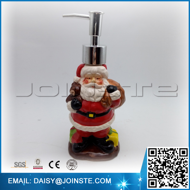 Santa Claus lotion bottle