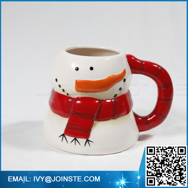 Ceramic coffee cup Christmas snowman coffee cup ceramic cappuccino cup and mug