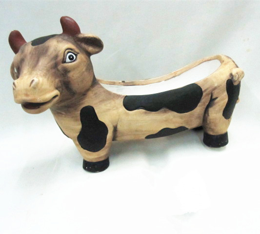 Cute  animal cow design ceramic flower pot