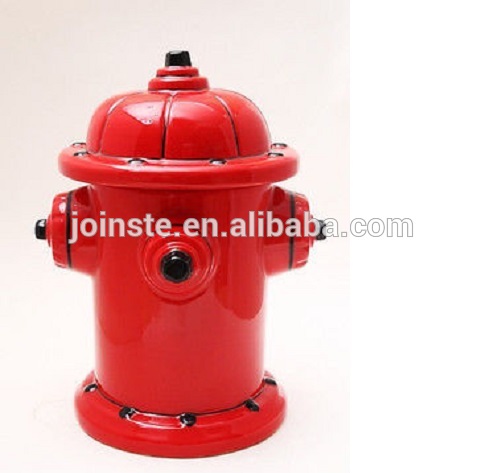 Customized red fire hydrant cookie and candy jar biscuit jar high quality