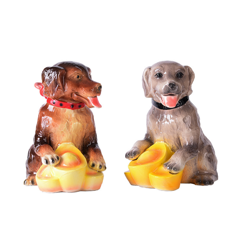 Custom made Ceramic wine bottle, 750ml, Dog Shape