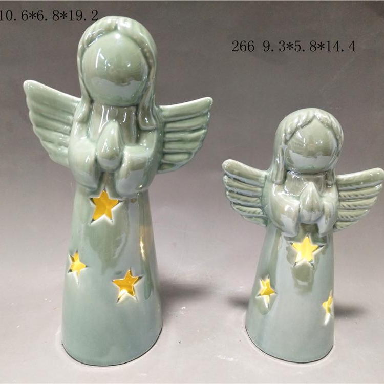 Decorative Porcelain Angel Ceramic Catholic Religious Statues Wholesale