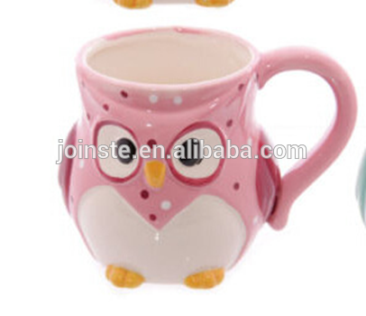 Owl shaped ceramic children water cups