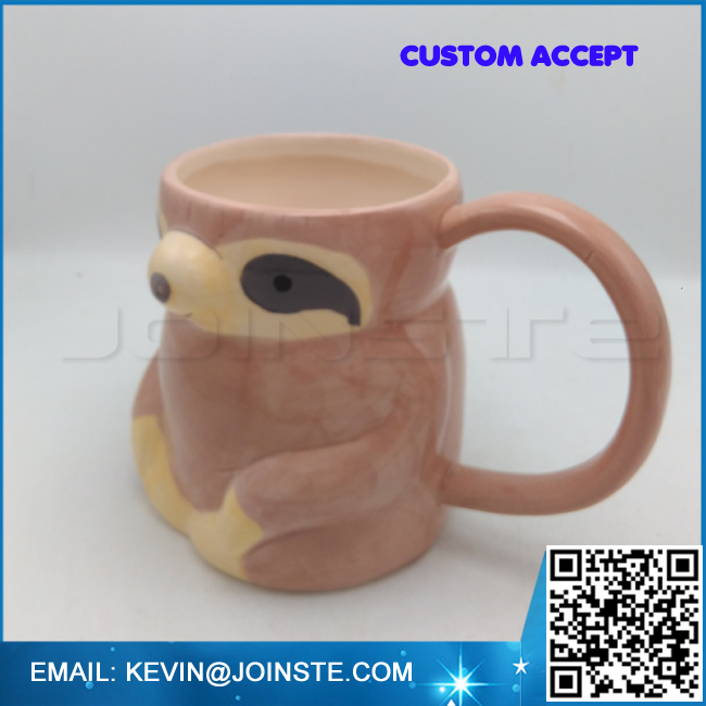 Cute Funny Ceramic Raccoon Coffee Mug Cup, Perfect Gift for Friend Cousins Children