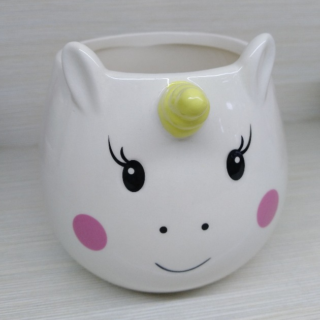 Novelty ceramic unicorn mug and cup