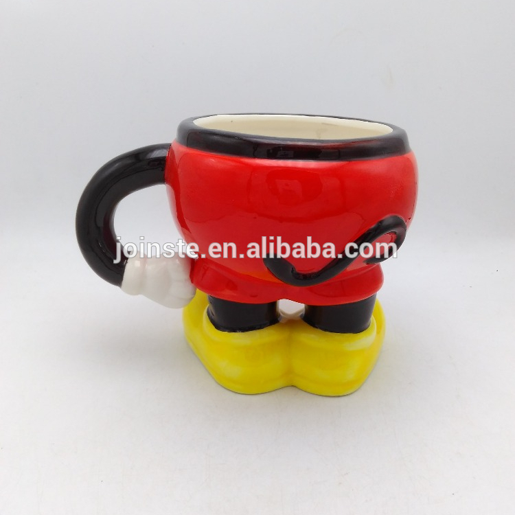 Mini cute cartoon figure ceramic mug