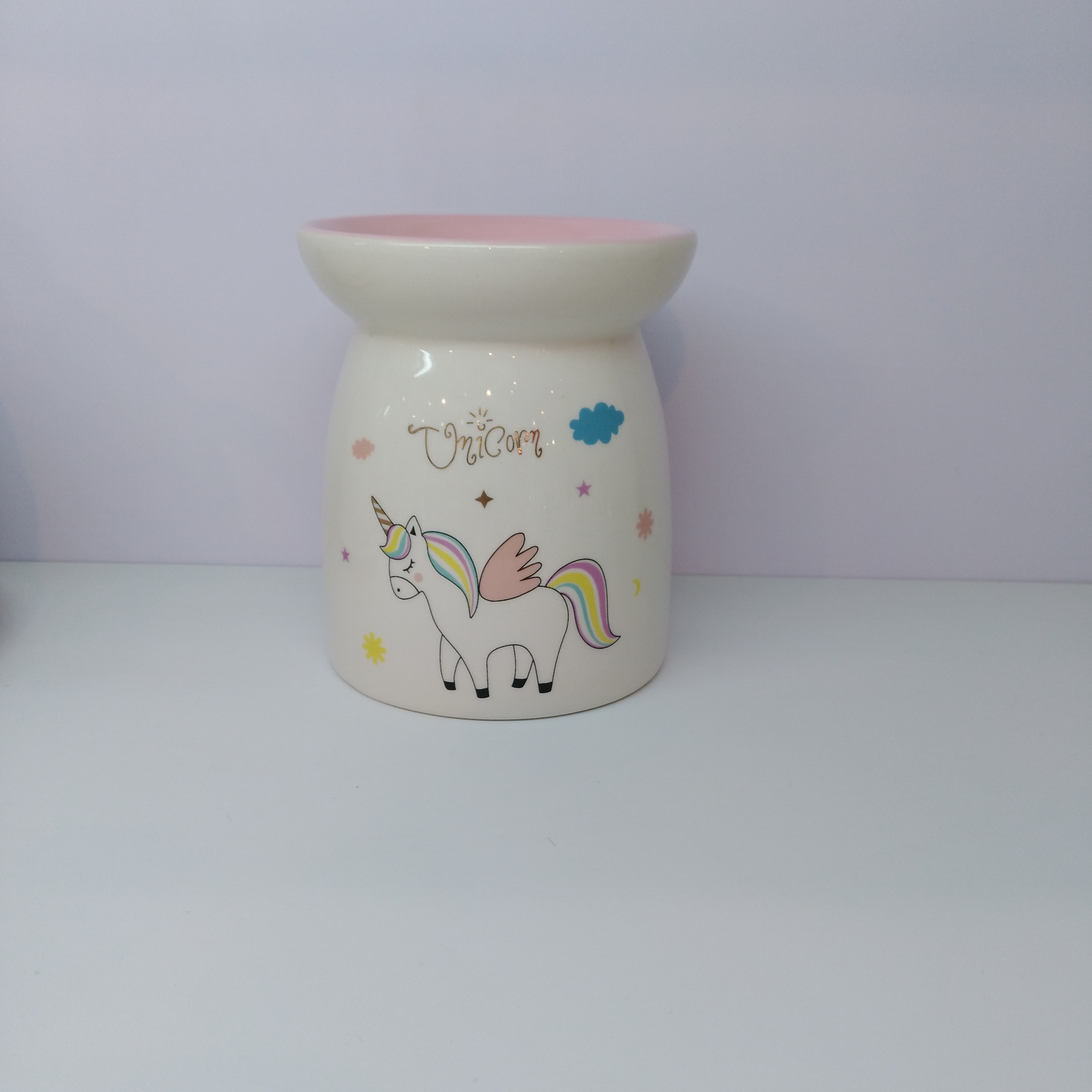 Oil Warmer Burner/Candle Holder/Ceramic Tea Light, Unicorn