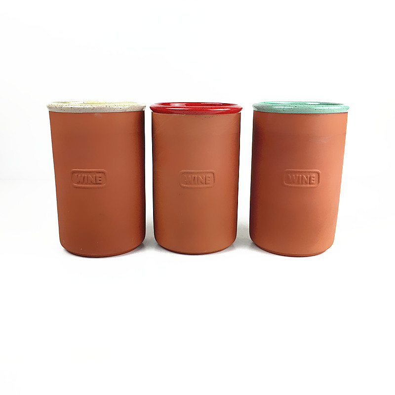 Terracotta Champagne Cooler, Ceramic Champagne cooler