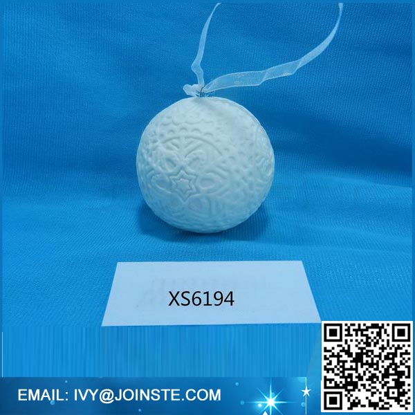 Wholesale Christmas tree decoration ball hanging ceramic ball