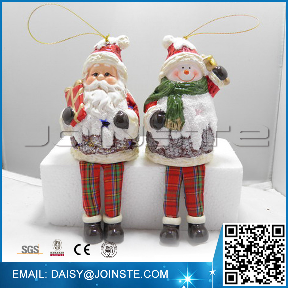 Christmas Santa and snowman shaped ornaments for Christmas decoration sale