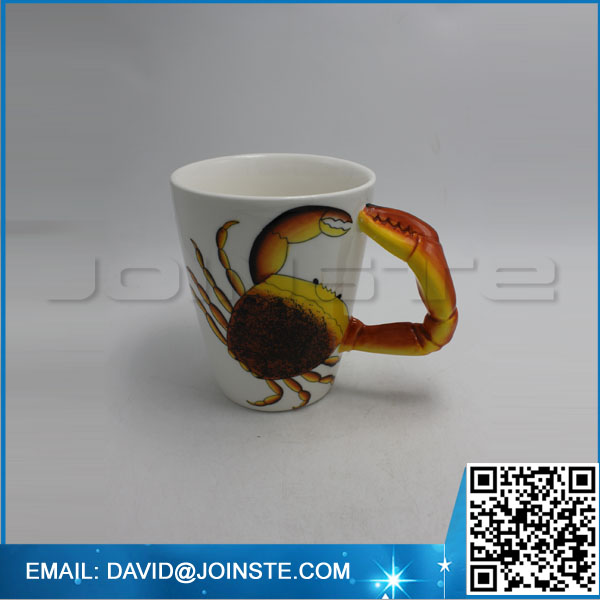 Ceramic crab coffee mug