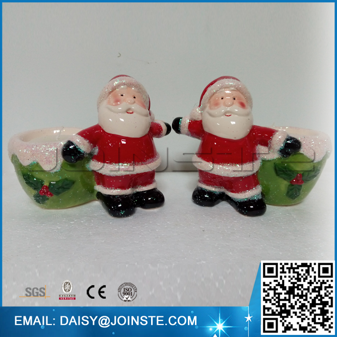 Christmas santa wax container