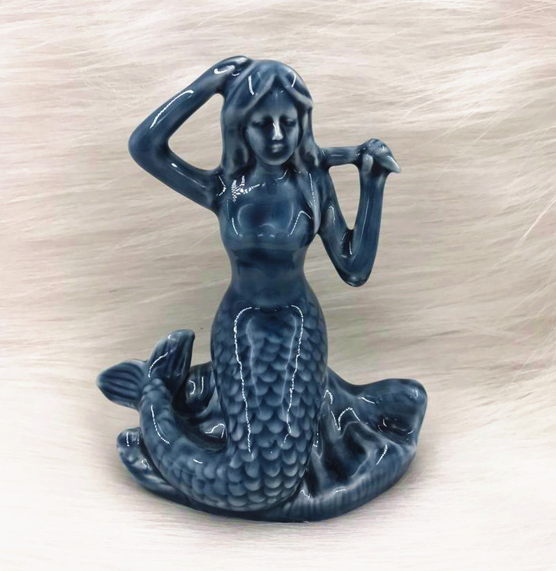 ceramic mermaid figurine decorations,mermaid table decor