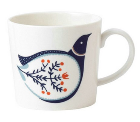 Customized standard European prophetic bird painting ceramic mug milk mug