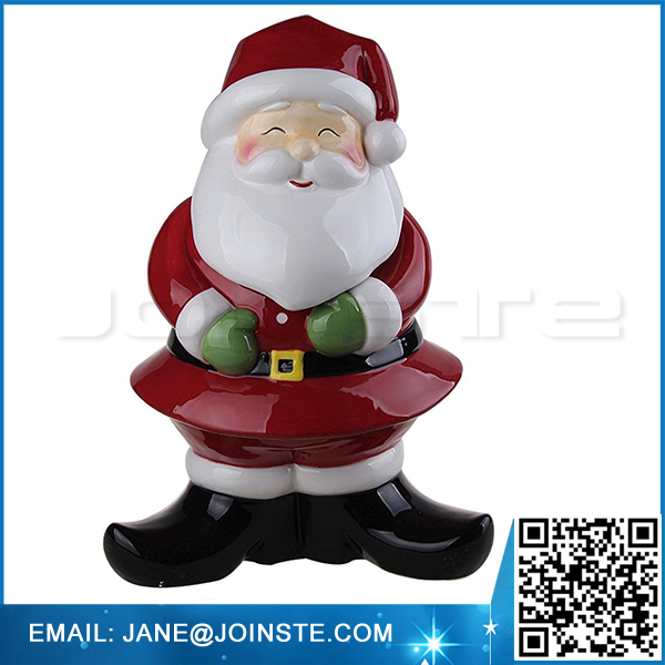 Winter Holiday Christmas Santa Cookie Jar