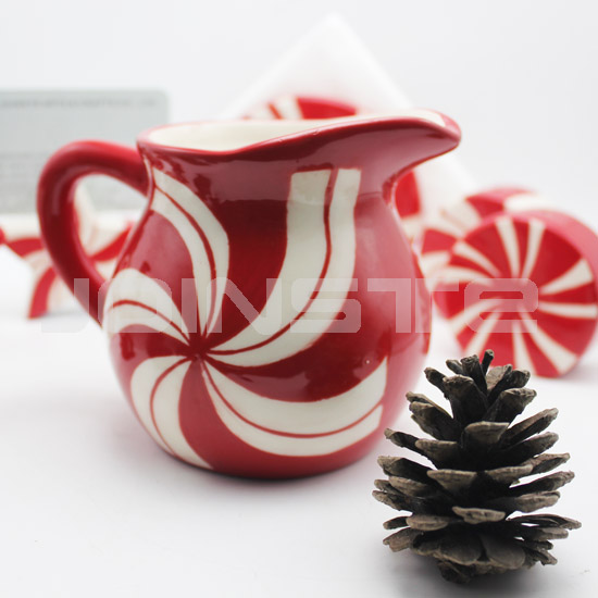 Christmas decorating milk jug