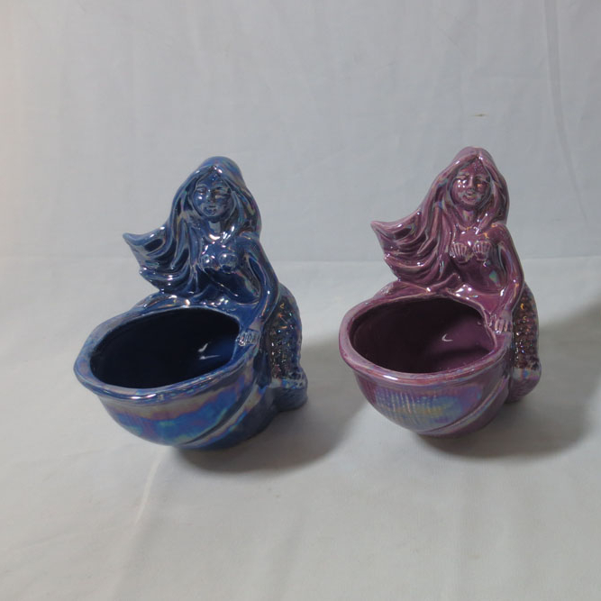 Creative desktop decoration Little Mermaid ceramic flower pots & planters