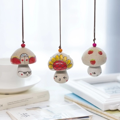 Custom cute mushroom shape hanging home decoration pieces travel souvenir