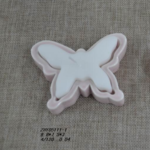 Butterfly Tealight Candles With Ceramic Butterfly Tea light Holder