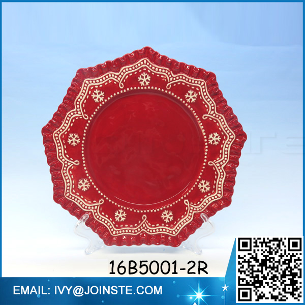 Chinese style plates food grade dinner plate ceramic plate for food