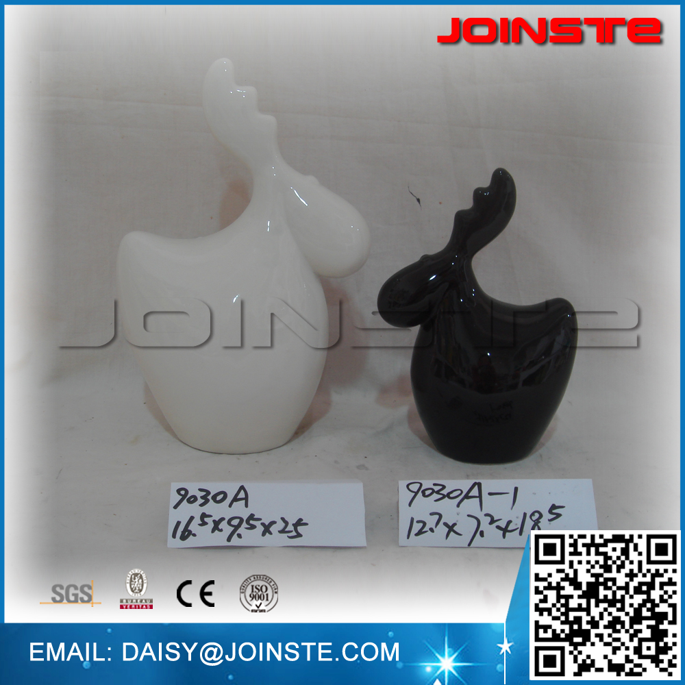 White and Black Deer show pieces for home decoration