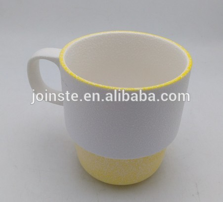 White standard size ceramic milk mug