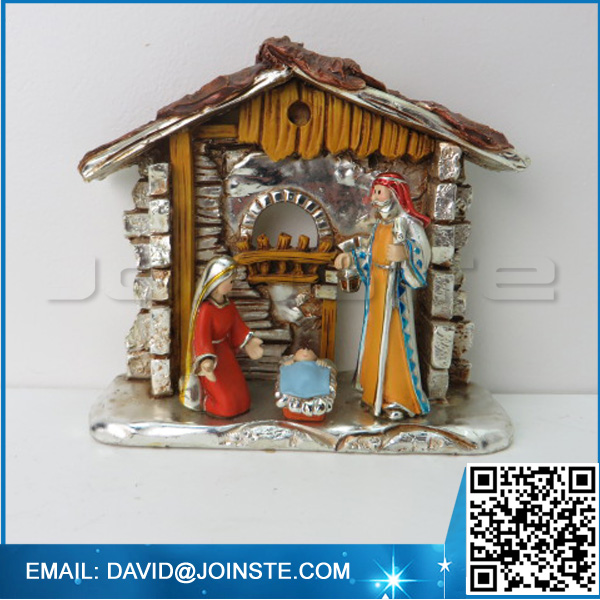 Resin fabric nativity set figurine