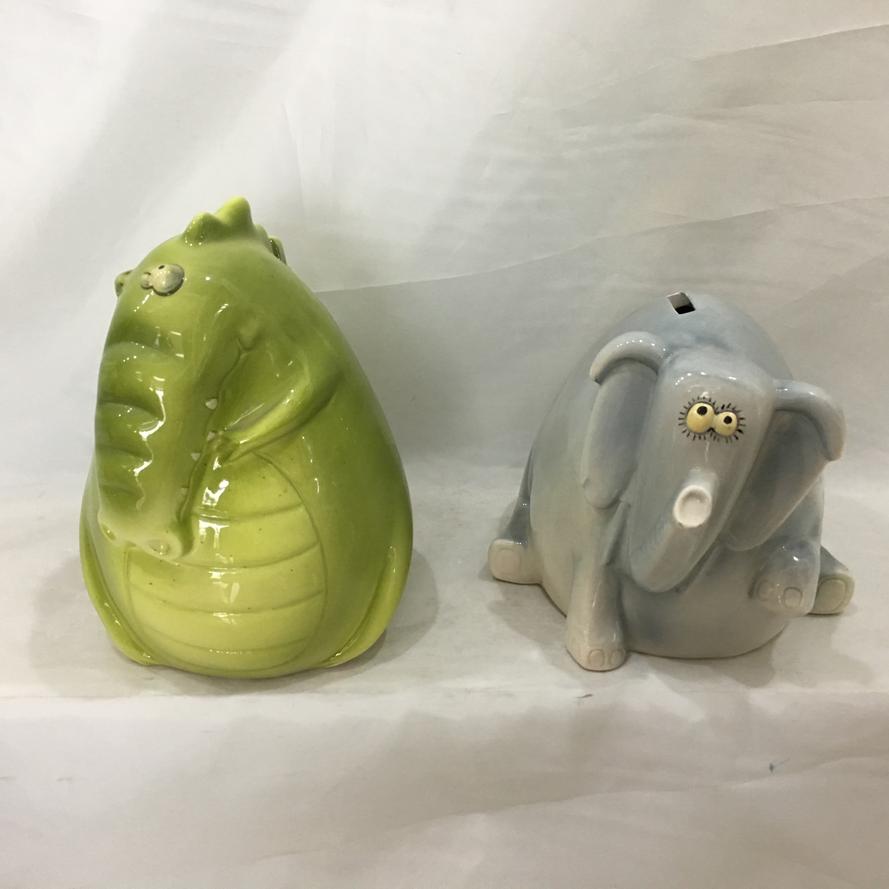 2019 All kinds of animal shape ceramic coin box cute elephant design money bank