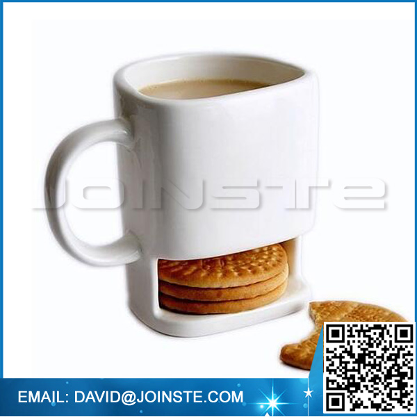 250ml Dunk Mug – Ceramic Cookies Mug with Biscuit holder