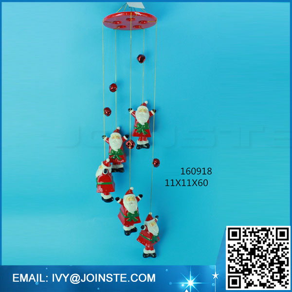 Custom high quality ceramic wind chime hanging decoration wind bell