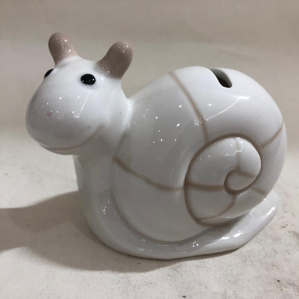 Nonobjective Snail Money Box,ceramic Snail coin bank, nonrepresentational Snail piggy banks