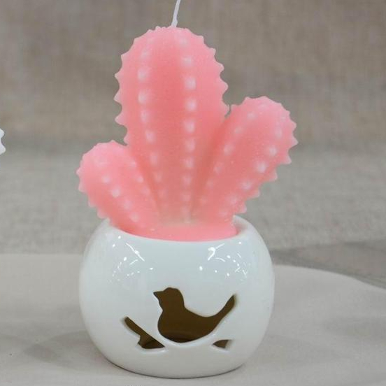 Cactus Tealight Candles Handmade Delicate Succulent Cactus Candles for Party Wedding Spa Home Decoration Gifts