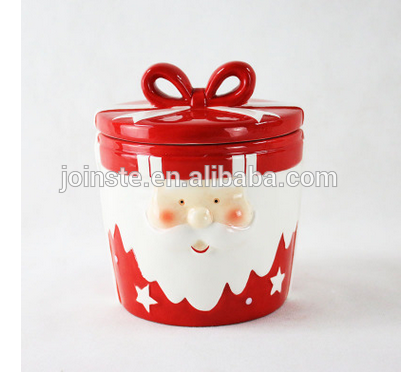 Ceramic Christmas crafts Christmas sealed canister sugar