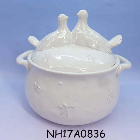 Pigeon Shape Ceramic soup pot