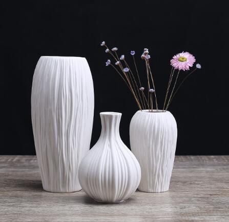 European white ceramic floor vases slim porcelain flower vases