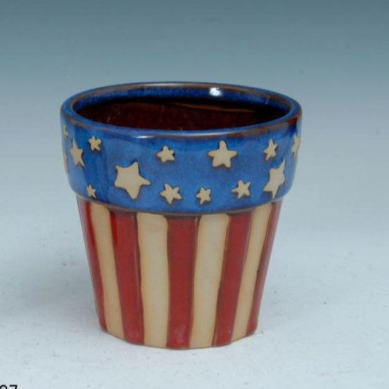 American flag Garden Decoration Succulent Cactus Flower Pot/Plant Pots/Planter/Container