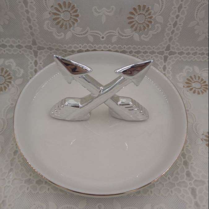 Arrow shape Ceramic Ring Dish, Trinket Dish, Custom accept