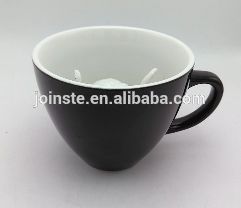 Matt Black ceramic mini tea mug