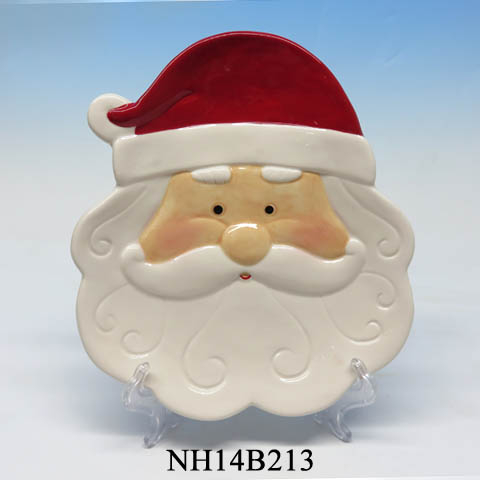 Ceramic christmas dishes ,christmas santa dishes